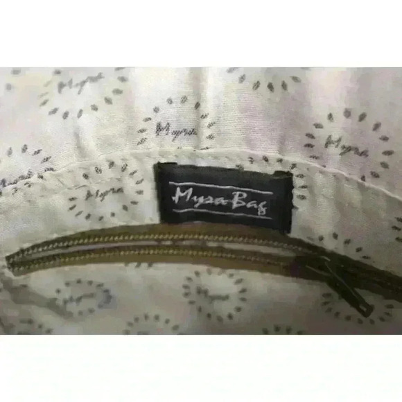 Myra Bag Western Cowgirl On Hide Leather Medium Brown Satchel Crossbody Purse - Picture 9 of 15